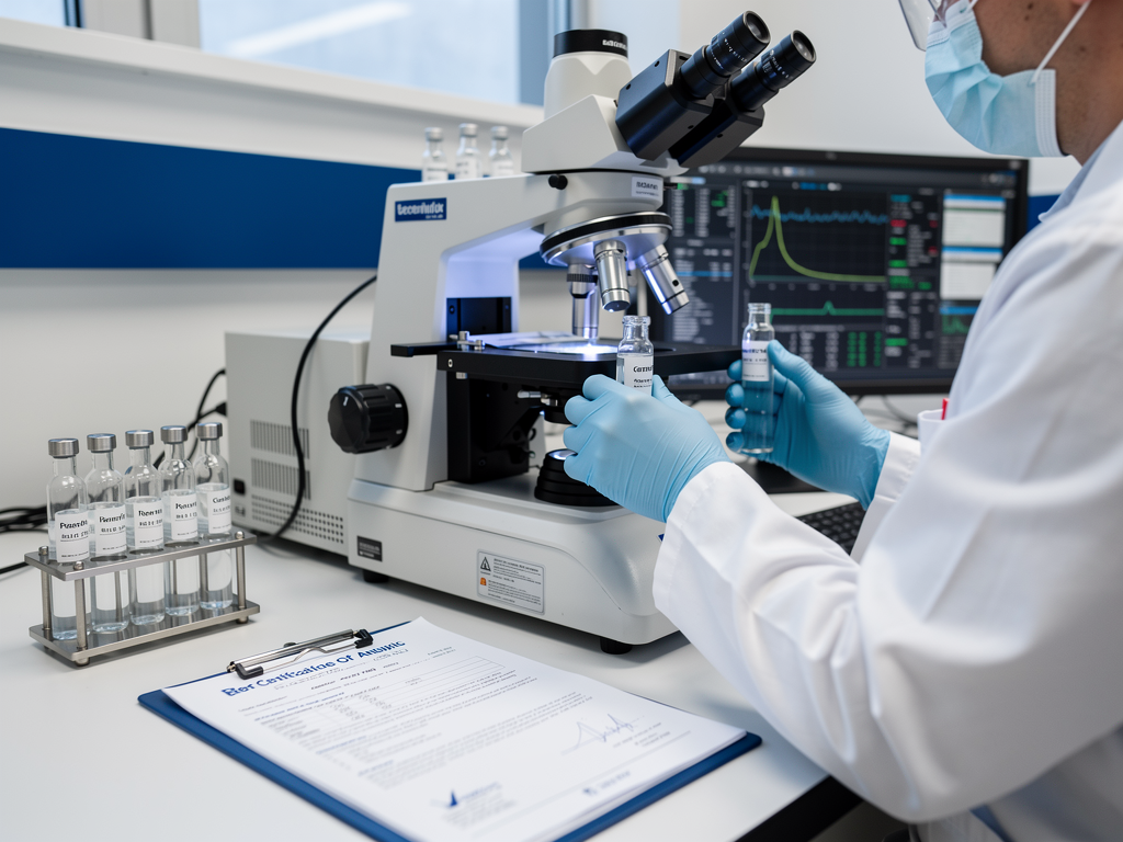 Laboratoire peptides France certification qualité